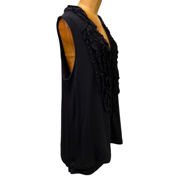 Yummie Tummie Black sleeveless maternity top - Picture 5 of 11